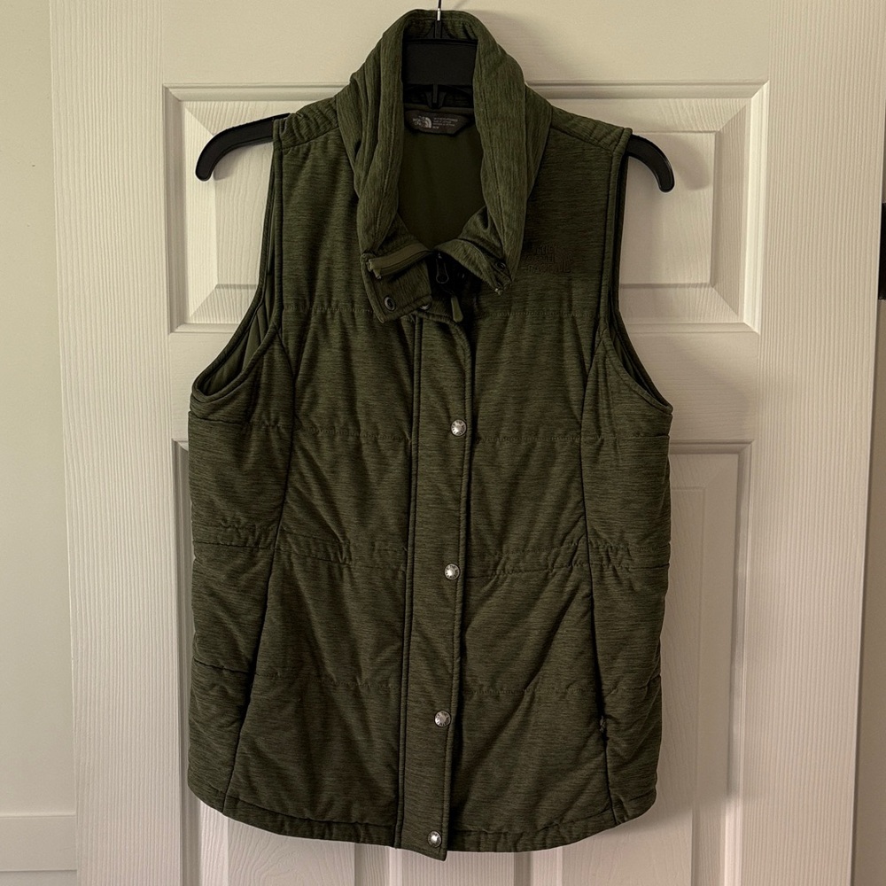 The North Face Dark Green Quilted Vest
